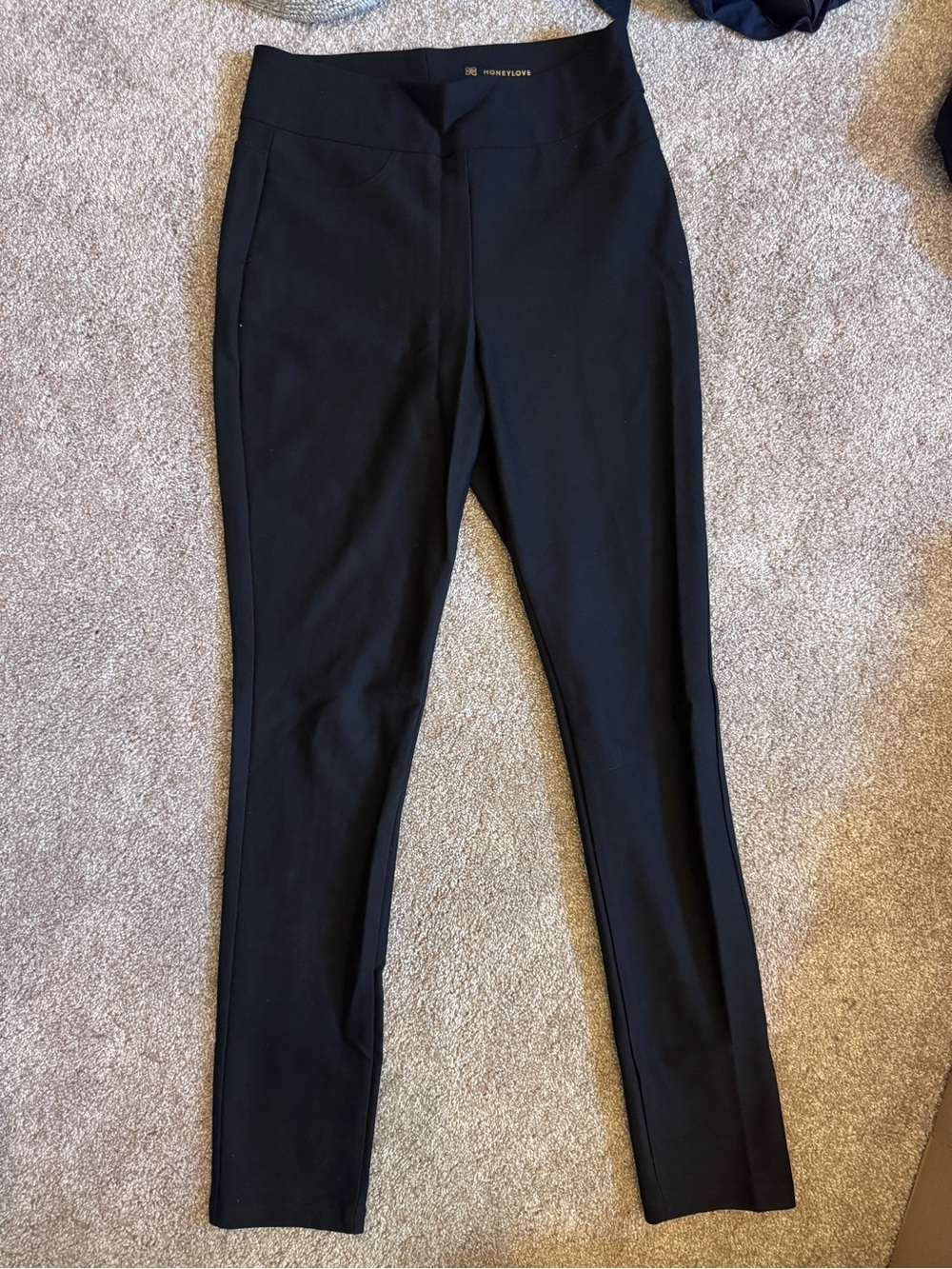 Honeylove Black Skinny Ponte Pull-On Pants